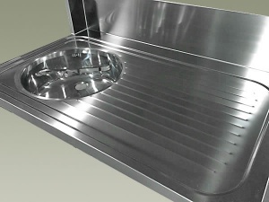 piani cucina inox